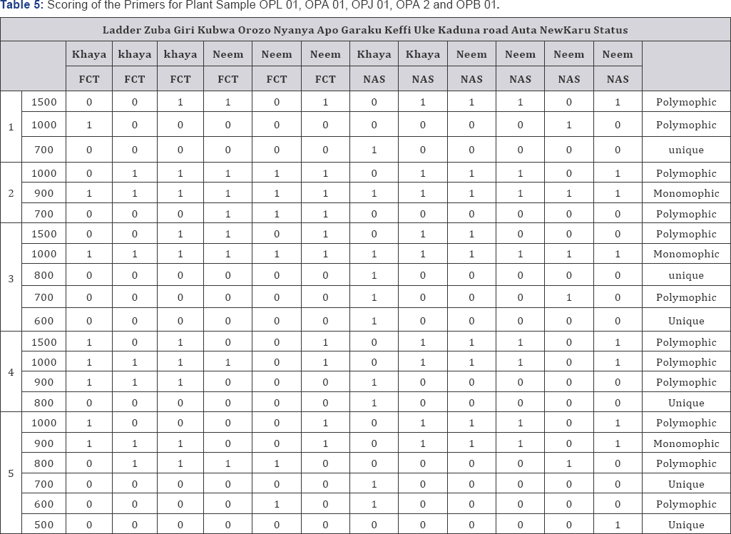 Click here to view Large Table 5